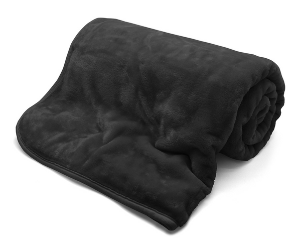 Mink Throw In Black