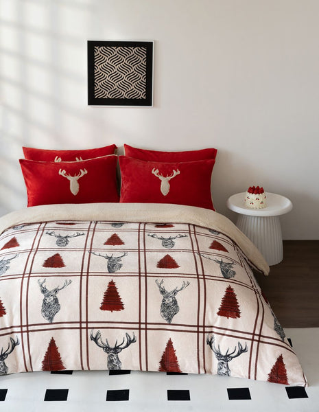 Stag Teddy Fleece Duvet Cover