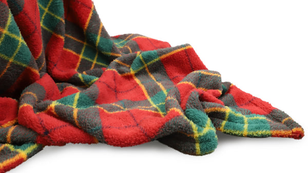 Tartan Red Throw