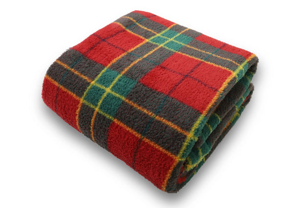 Tartan Red Throw