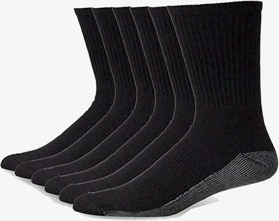 10 Pairs Mens Work Socks In Black