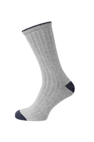 10 Pairs Mens Work Socks In Grey