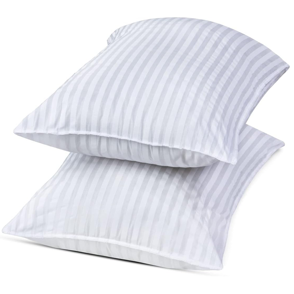 Striped Hotel Pillows