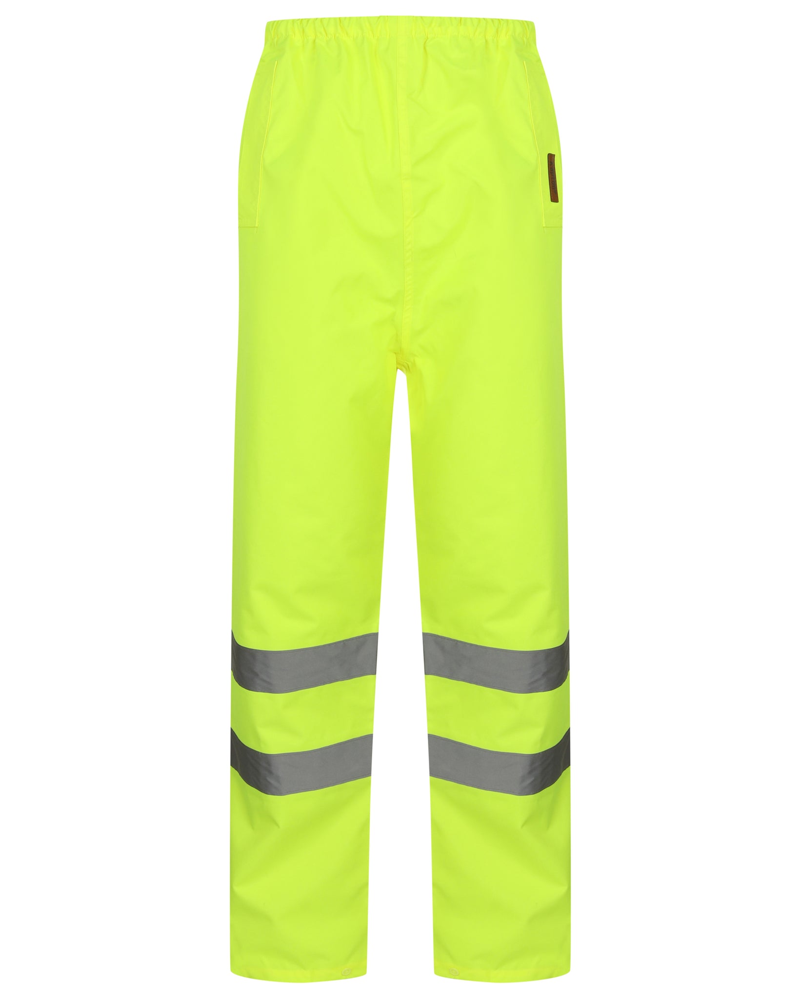 Mens Hi Viz Waterproof Over Trousers In Yellow