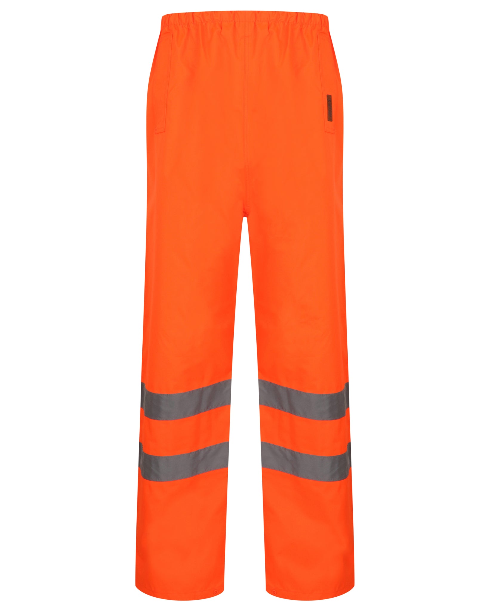 Mens Hi Viz Waterproof Over Trousers In Orange