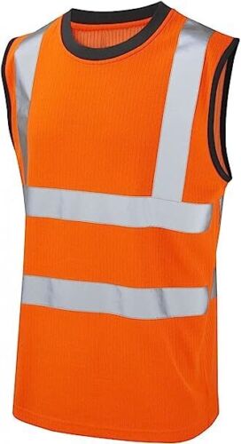 Mens Hi Viz Pullover Vest In Orange