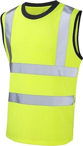 Mens Hi Viz Pullover Vest In Yellow