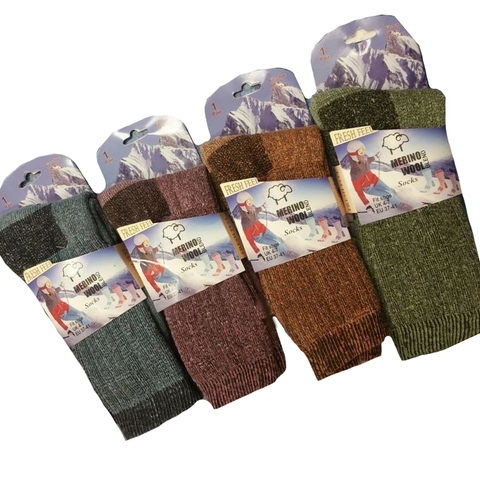 12 Pairs Womens Merino Wool Socks