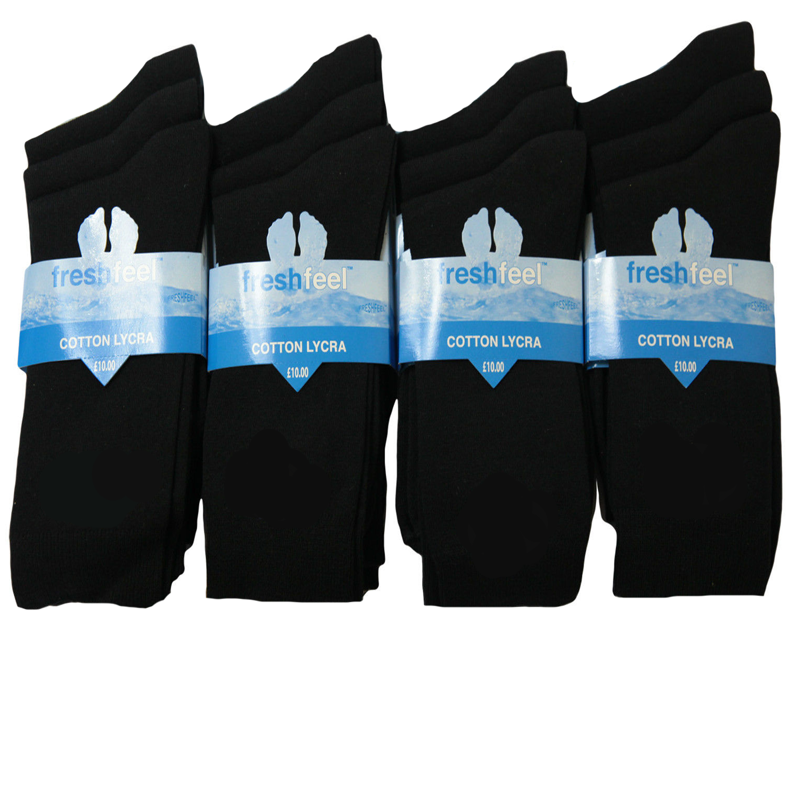 12 Pairs Men's Cotton Lycra Everyday Socks