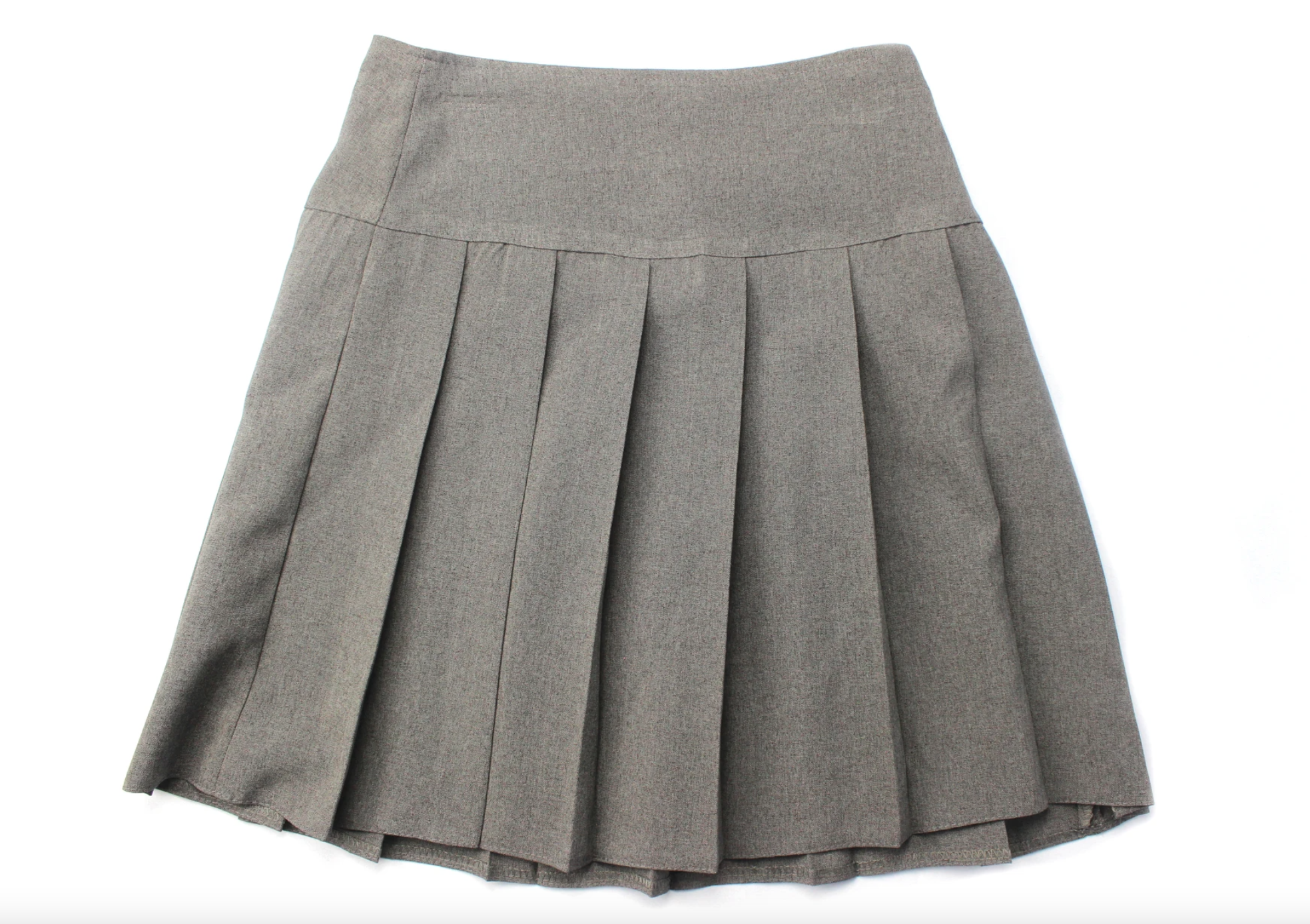 Girls All Round Pleated Skirt In Grey