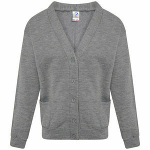 Kids Sweat Cardigan In Grey