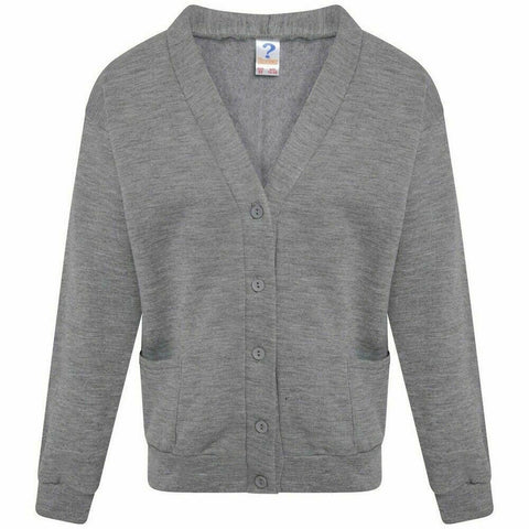 Kids Sweat Cardigan In Grey