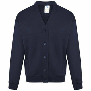 Kids Sweat Cardigan In Navy