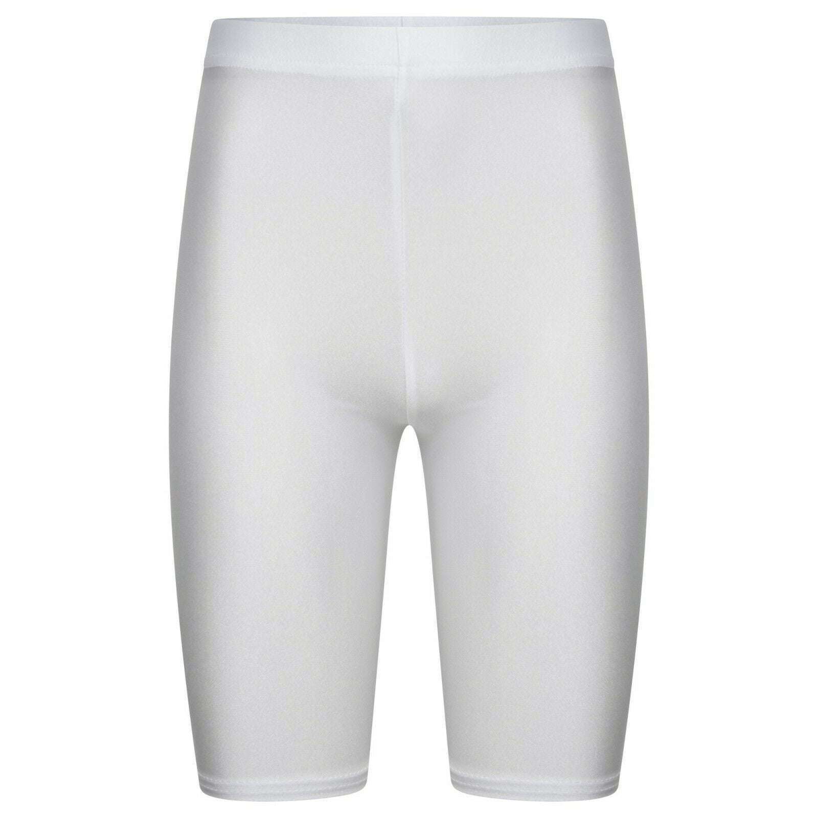 Girls Cycling Shorts In White