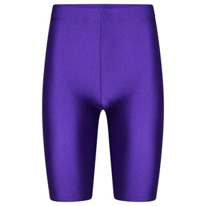 Girls Cycling Shorts In Purple