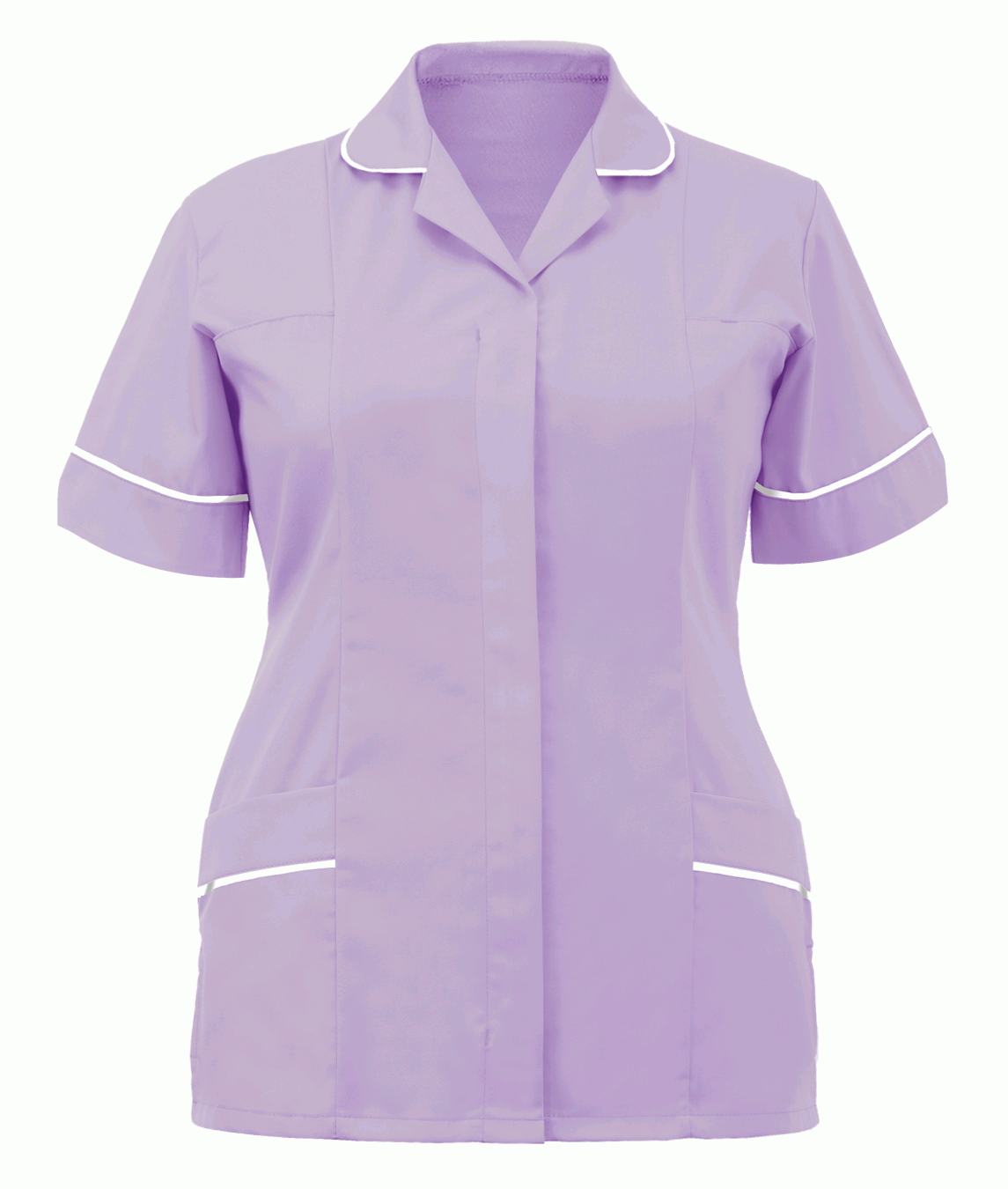 Womens Healthcare Nurses Tunic In Lilac/White