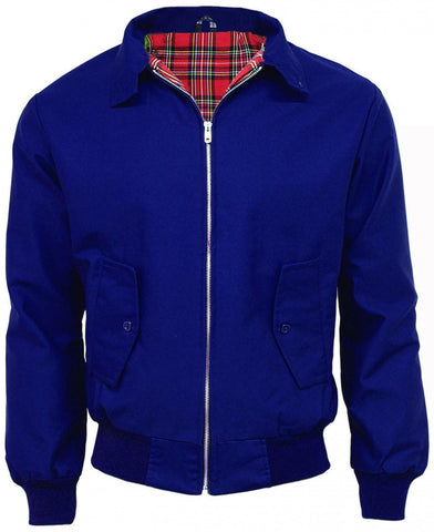 Mens Harrington Jacket in Royal Blue