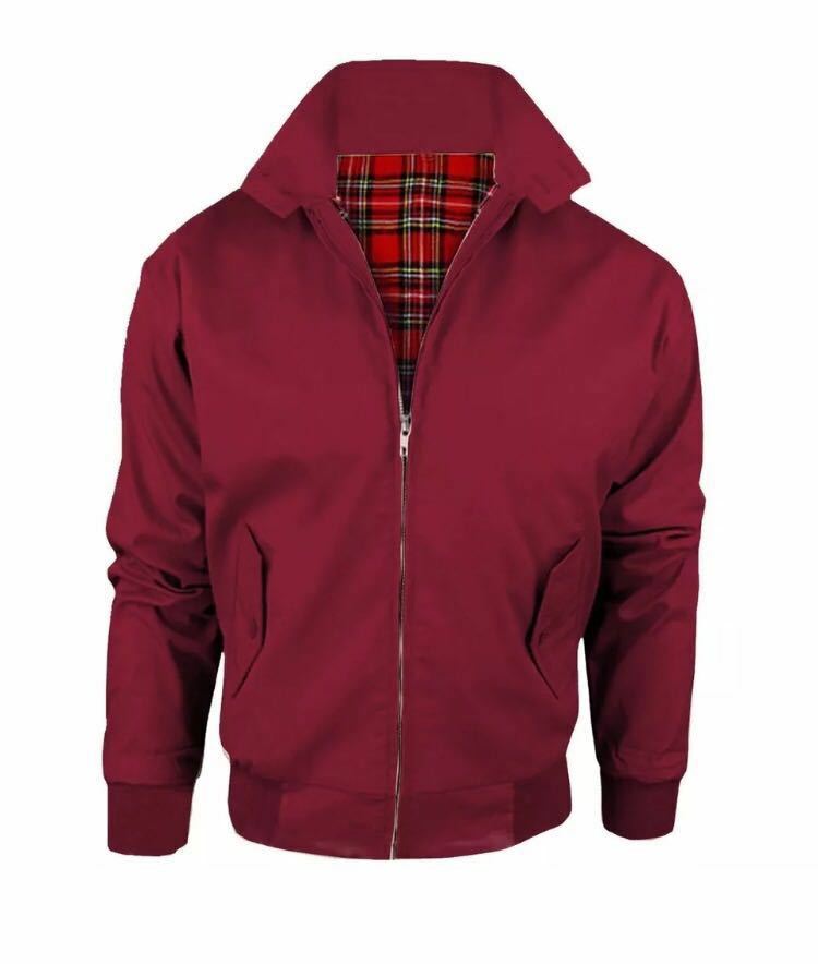 Mens Harrington Jacket in Wine