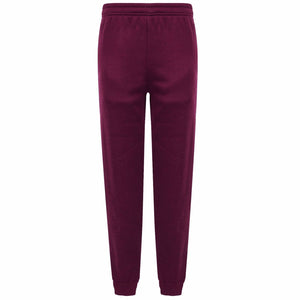 Kids Fleece Joggers In Maroon