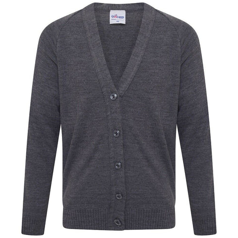 Kids Knitted Cardigan In Grey