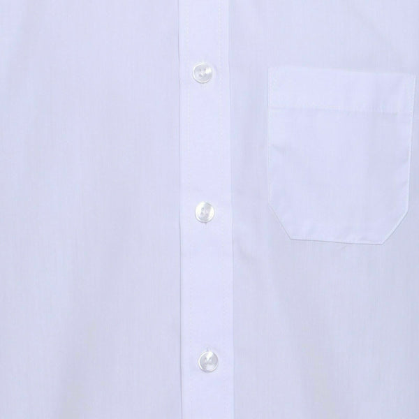 Boys Long Sleeve School Shirt In White