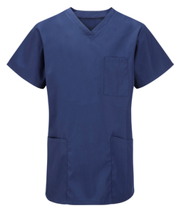 Unisex Medical Scrub Top In Navy