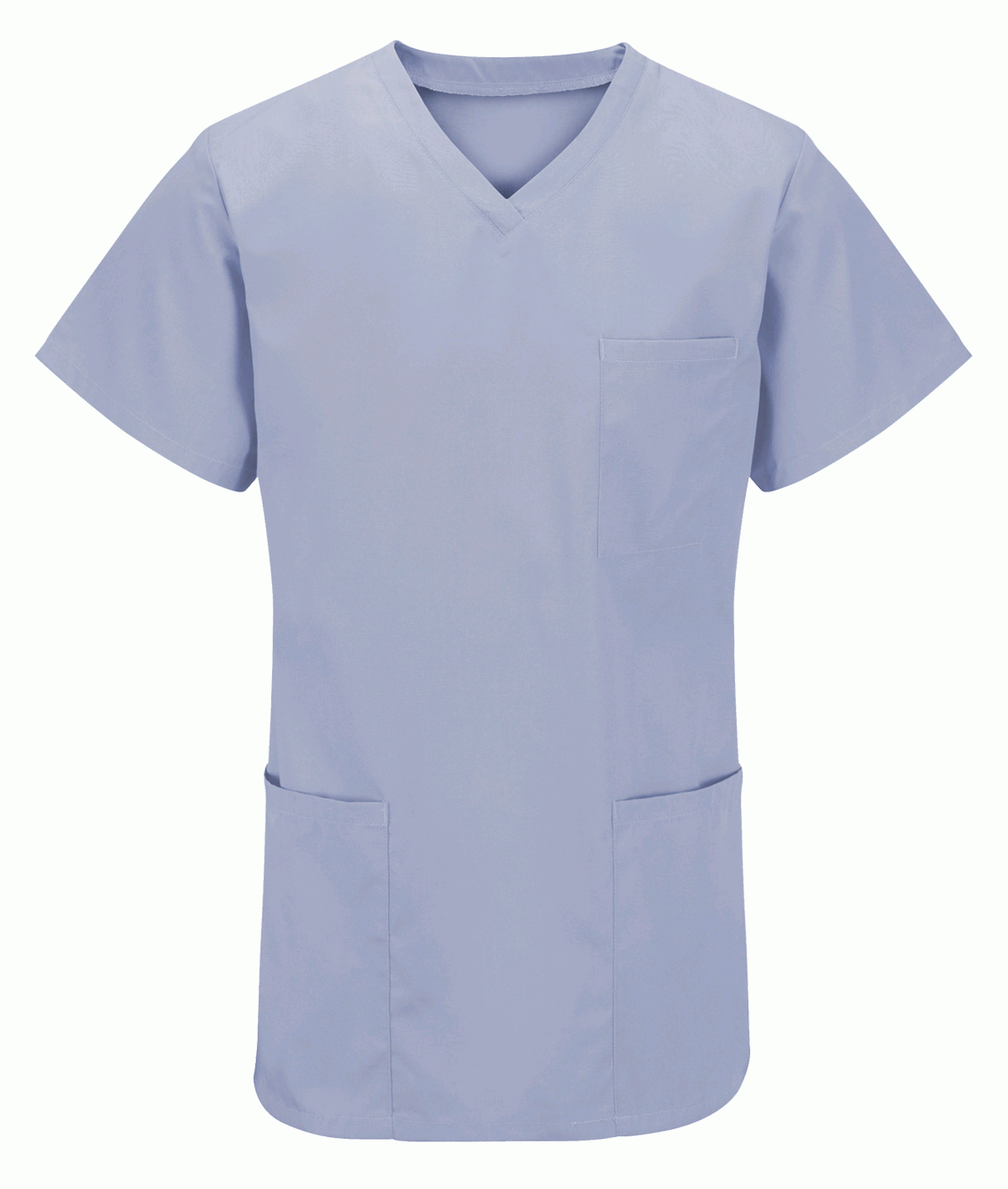 Unisex Medical Scrub Top In Sky Blue