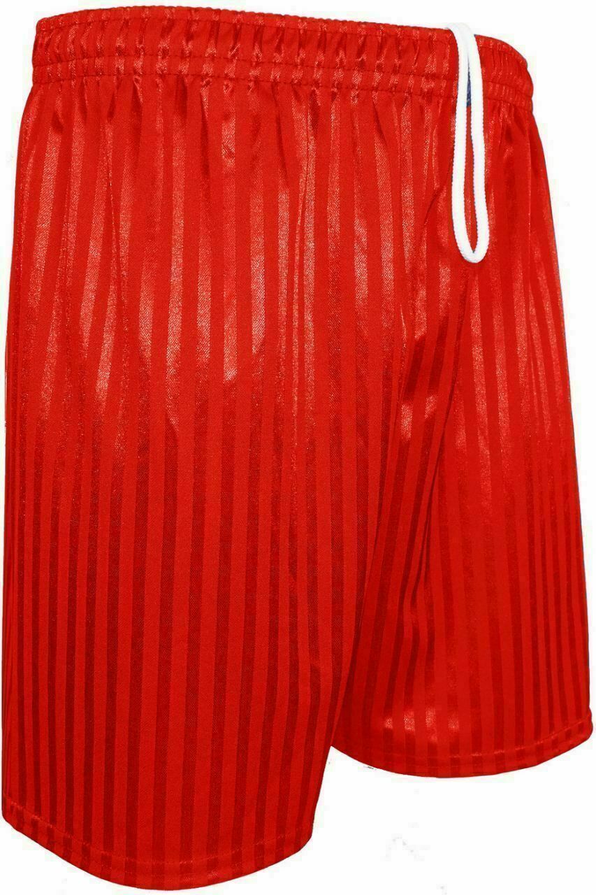 Mens Shadow Stripe Plain Shorts In Red