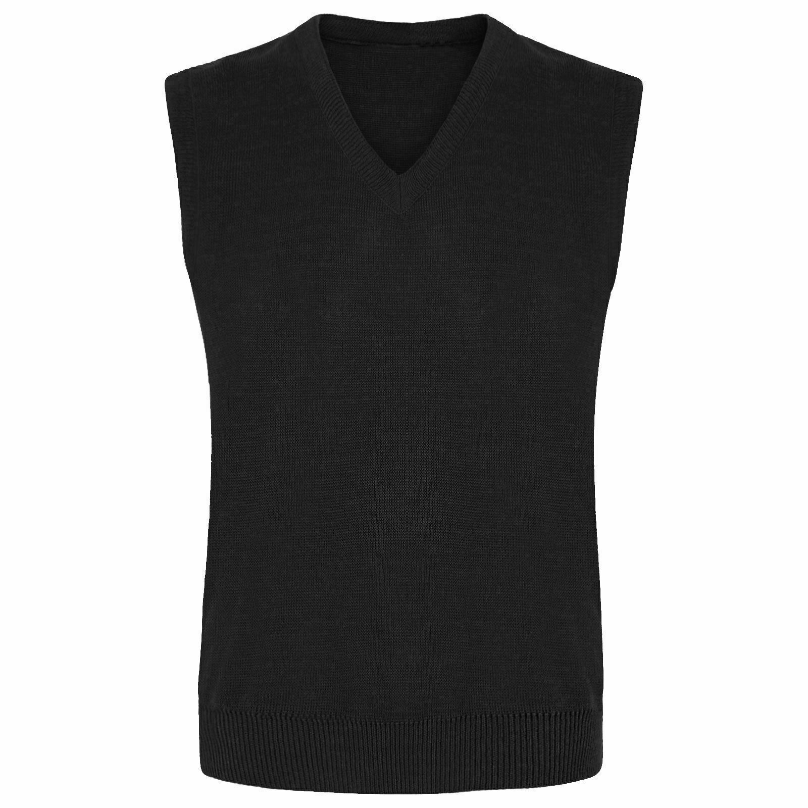 Kids Knitted Tank Top In Black