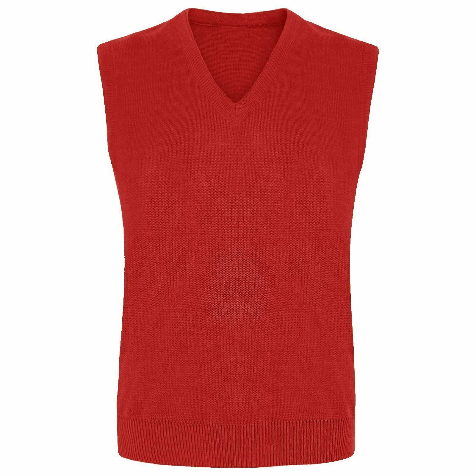 Kids Knitted Tank Top In Red