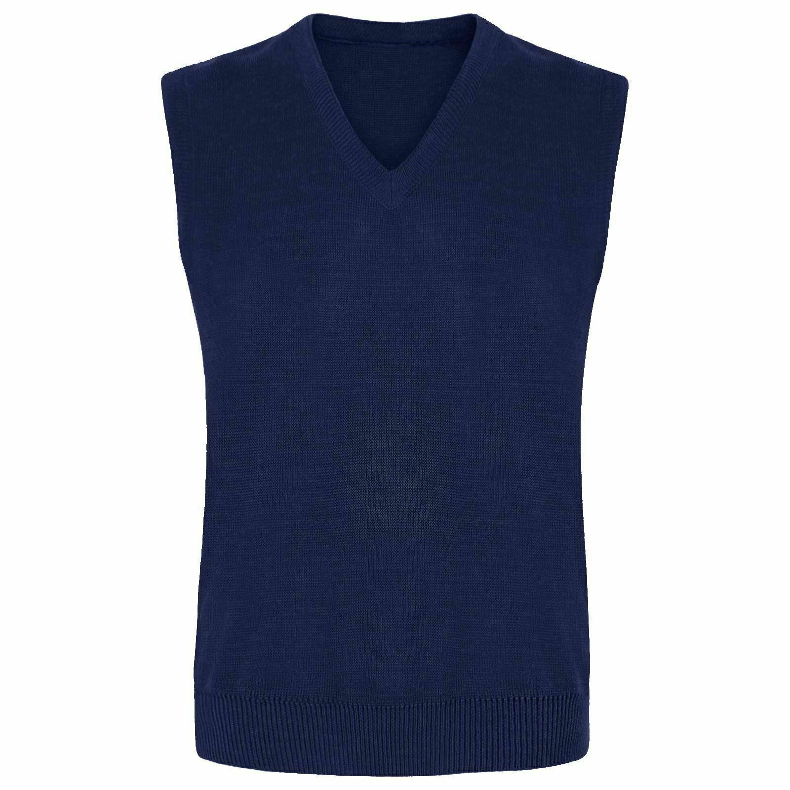 Kids Knitted Tank Top In Navy