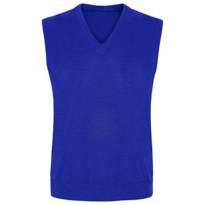 Kids Knitted Tank Top In Royal Blue