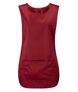 Tabard / Apron In Burgundy