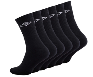 12 Pairs Mens Umbro Sports Socks In Black