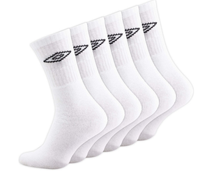 12 Pairs Mens Umbro Sports Socks In White